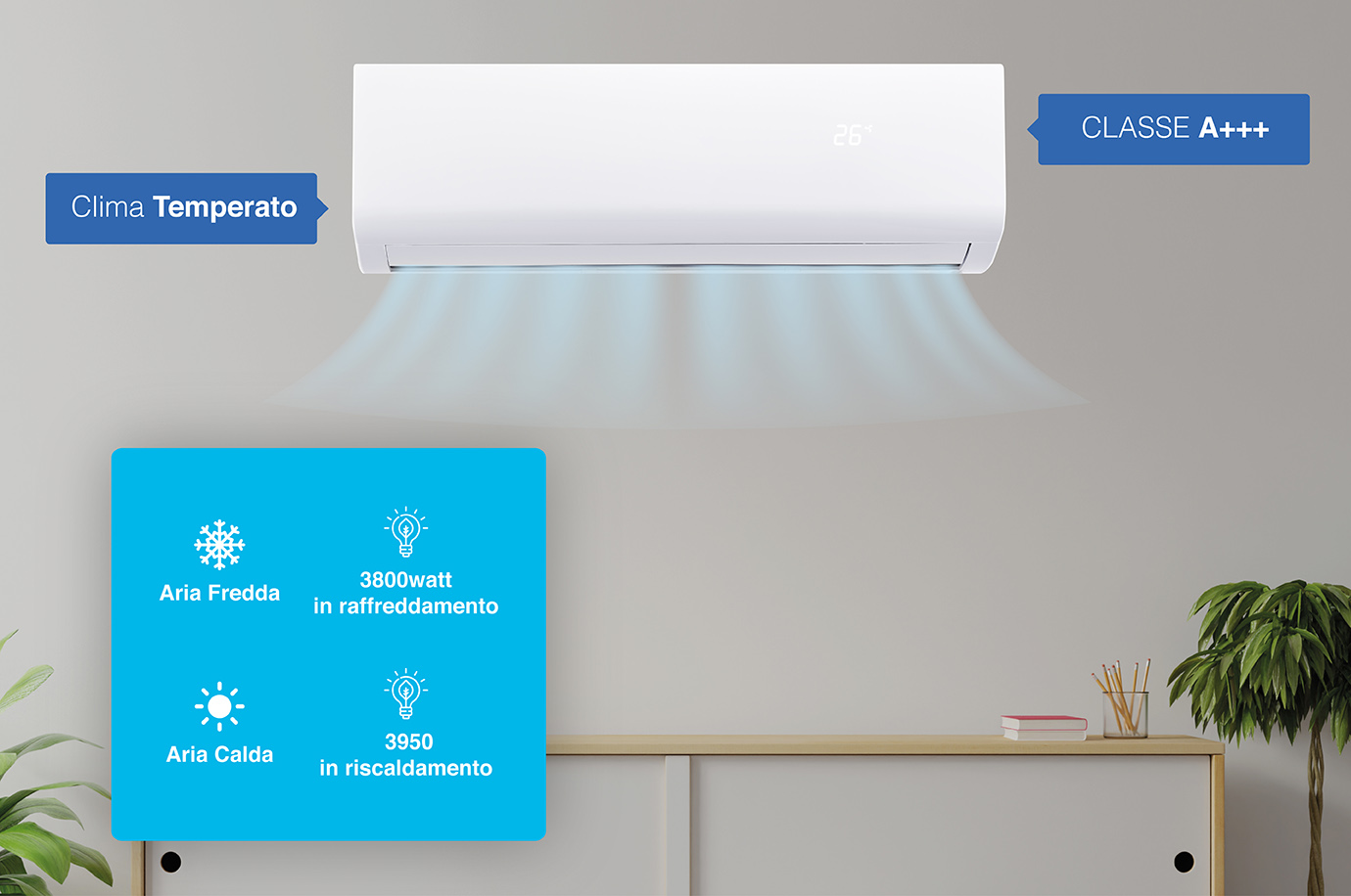JCL CONDIZIONATORE 12000 BTU INVERTER A++