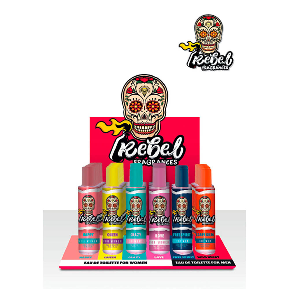 EXPO PROFUMI DA BANCO REBEL 30ML DA 36PZ