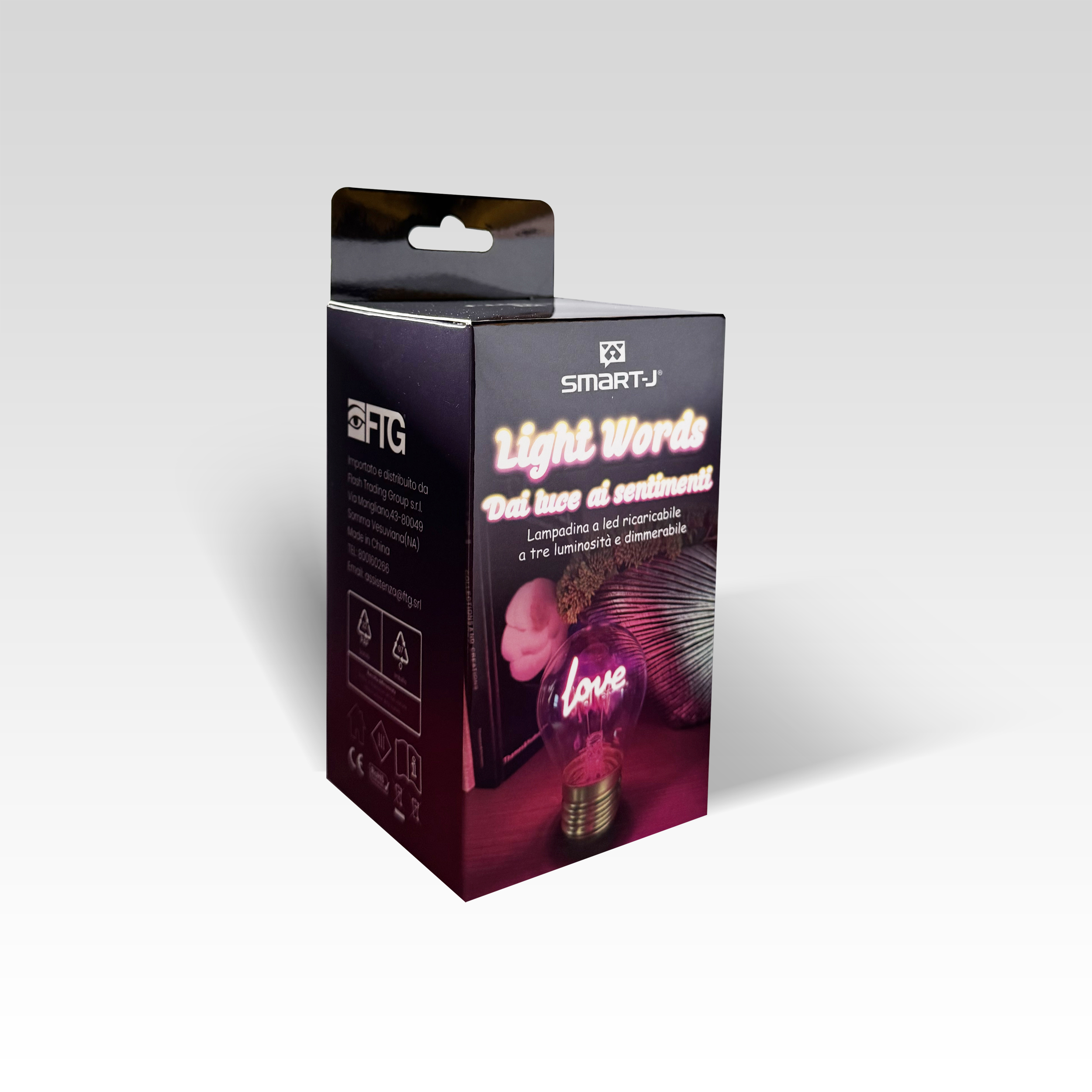SMART-J LAMPADA BULBO RICARICABILE LOVE