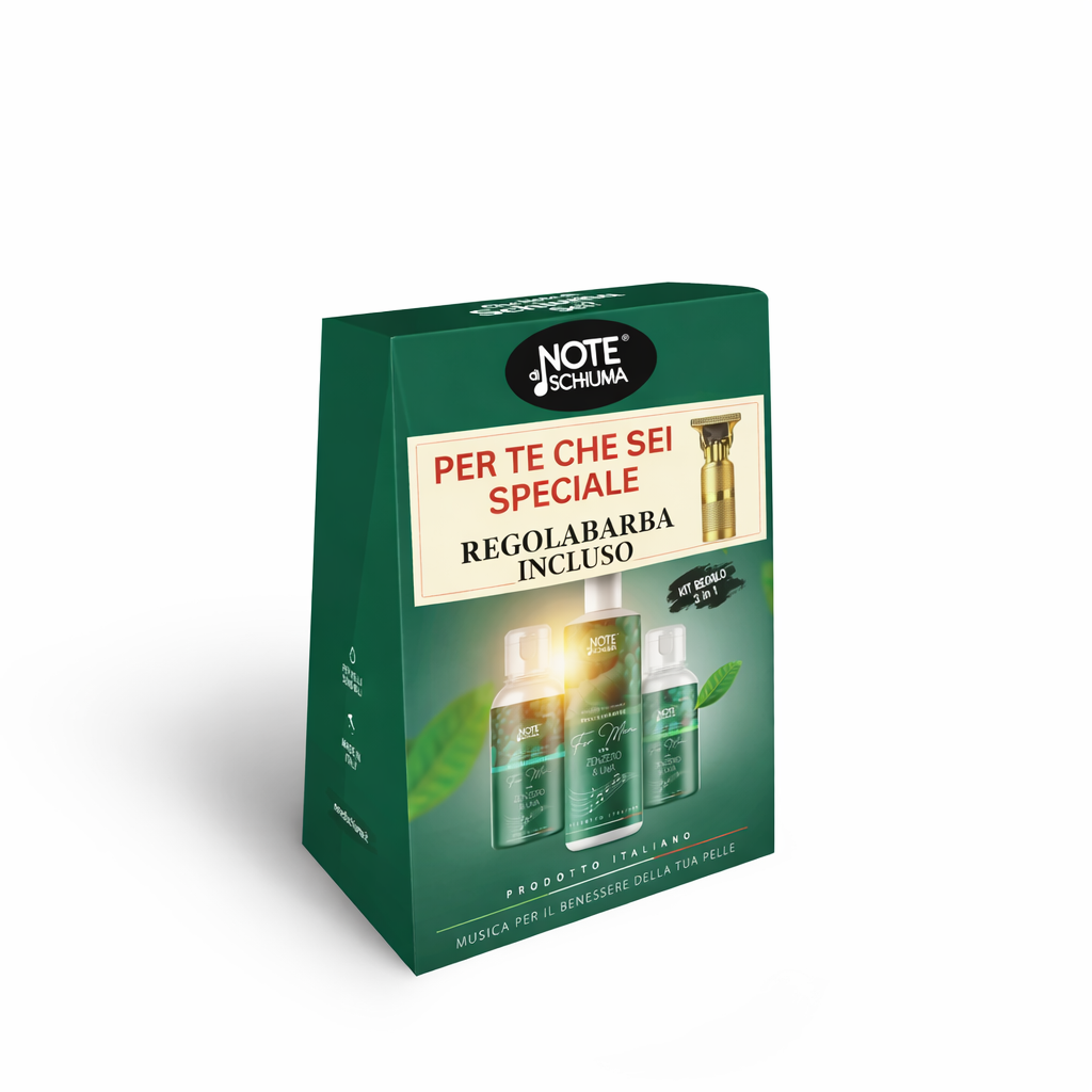 NOTE DI SCHIUMA BUNDLE COFANETTO FOR MEN CON REGOLABARBA