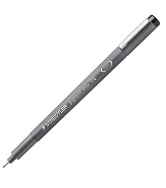 STAEDTLER FINELINER PIGMENT LINER 0.6MM NERO - 30806-9