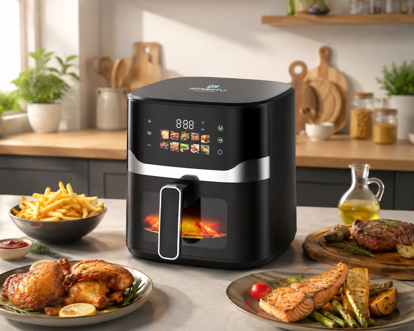 SMART-J FRIGGITRICE AD ARIA 5L EASY NERA - M807DT