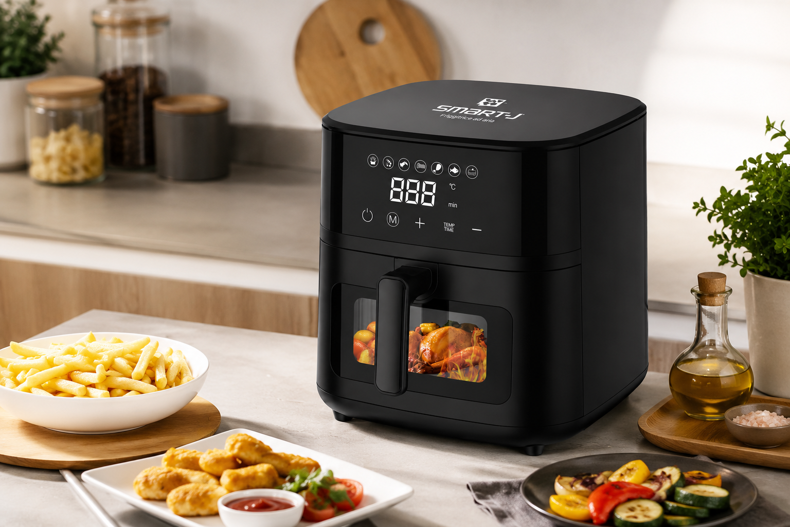SMART-J FRIGGITRICE AD ARIA 5L EASY NERA - M807DT