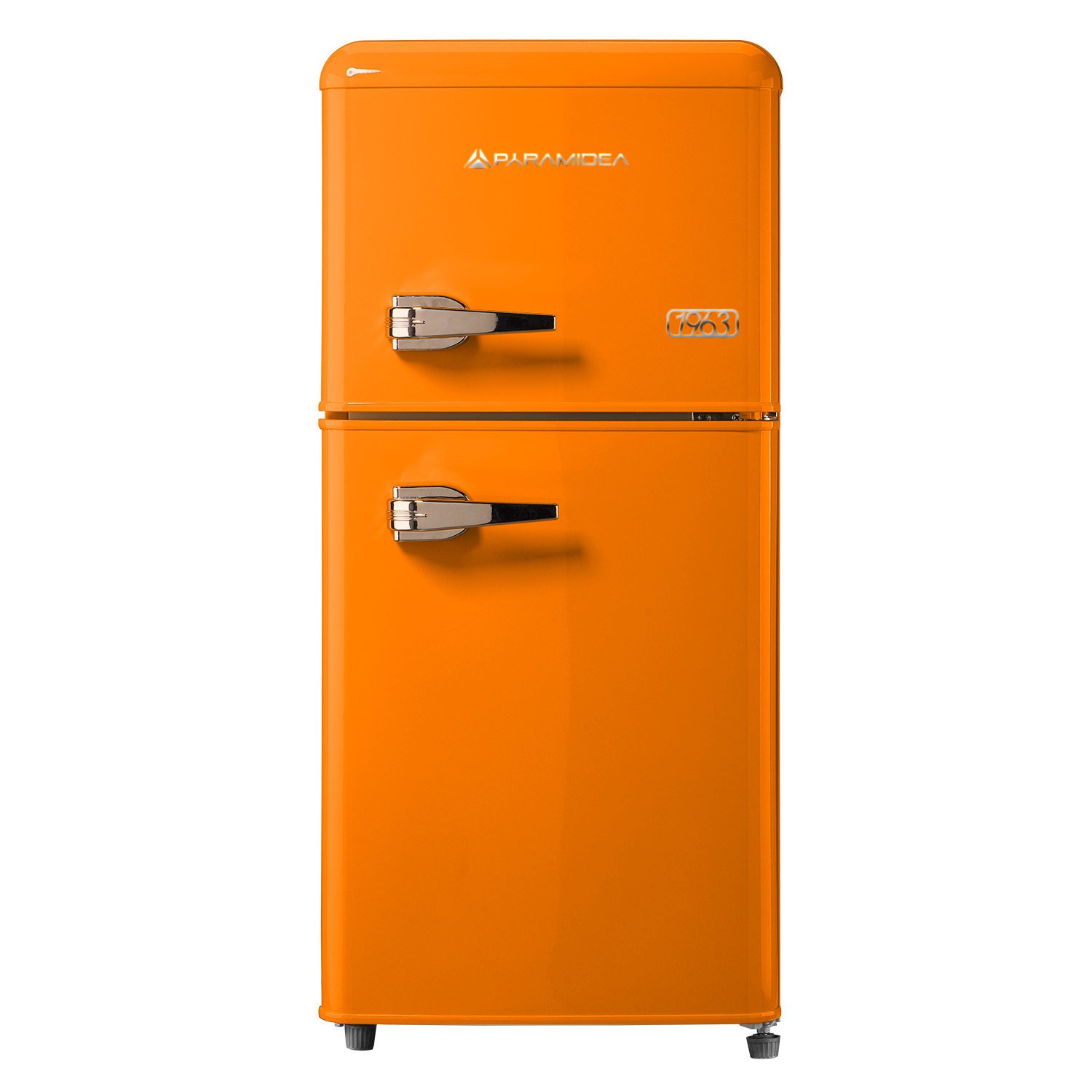PYRAMIDEA FRIGO 100 Lt DOPPIA PORTA RETRO' ORANGE - MAMBO105O